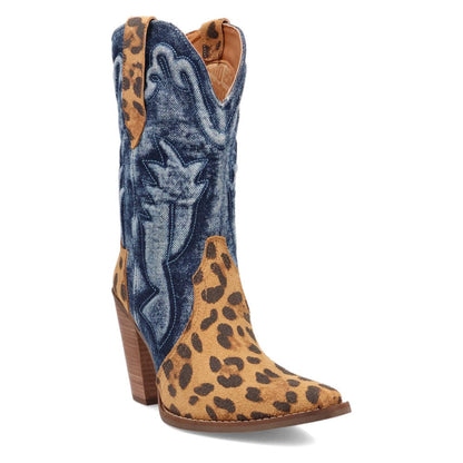 Tipsy Leopard Pointed Toe Cowboy Booties - SundialTipsy Leopard Pointed Toe Cowboy Booties