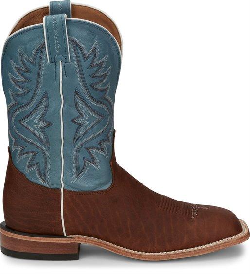 Tony Lama Men's Americana Avett Blue Square Toe Western Boots 7955