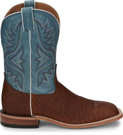 Tony Lama Men's Americana Avett Blue Square Toe Western Boots 7955