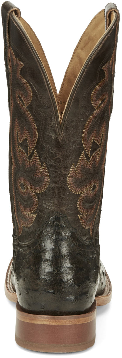 Tony Lama Men's Quaid Full Quill Brown Square Toe Western Boot TL5354