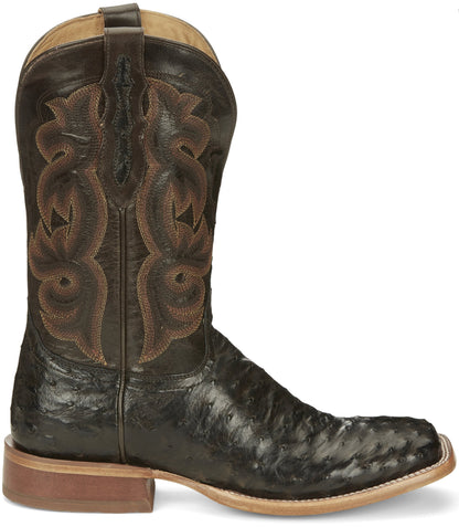 Tony Lama Men's Quaid Full Quill Brown Square Toe Western Boot TL5354