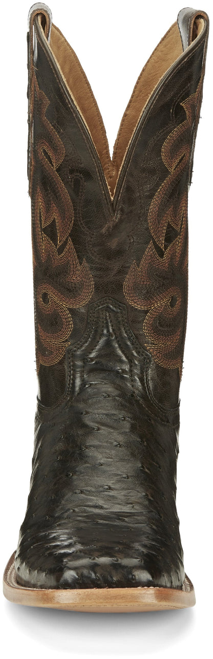 Tony Lama Men's Quaid Full Quill Brown Square Toe Western Boot TL5354