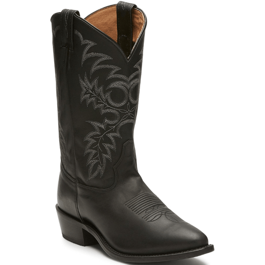Tony Lama Men's Segar Black Round Toe Mens Cowboy Boots 7900