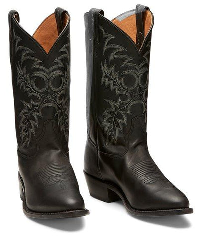 Tony Lama Men's Segar Black Round Toe Mens Cowboy Boots 7900