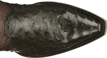Tony Lama Women's Vaqueras Ines Black Cherry Full Quill Ostrich Western Boots VF3056
