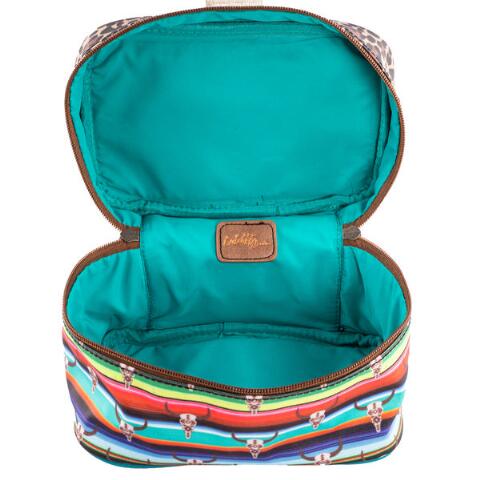 Catchfly Women's Serape Steerhead & Cheetah Print Train Accessory Case 2173744