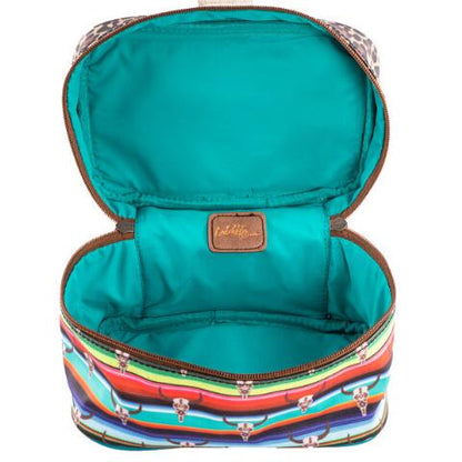 Catchfly Women's Serape Steerhead & Cheetah Print Train Accessory Case 2173744