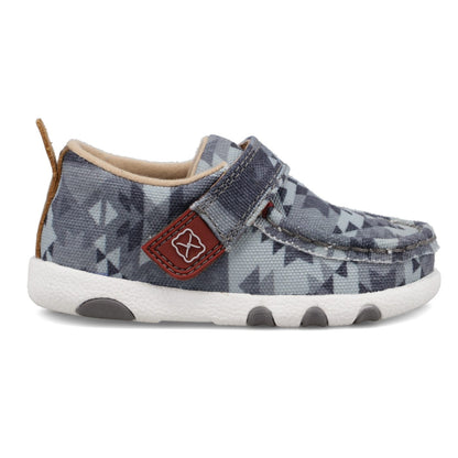 Twisted X Infant Grey Hooey Driving Moc Shoe IHYC006