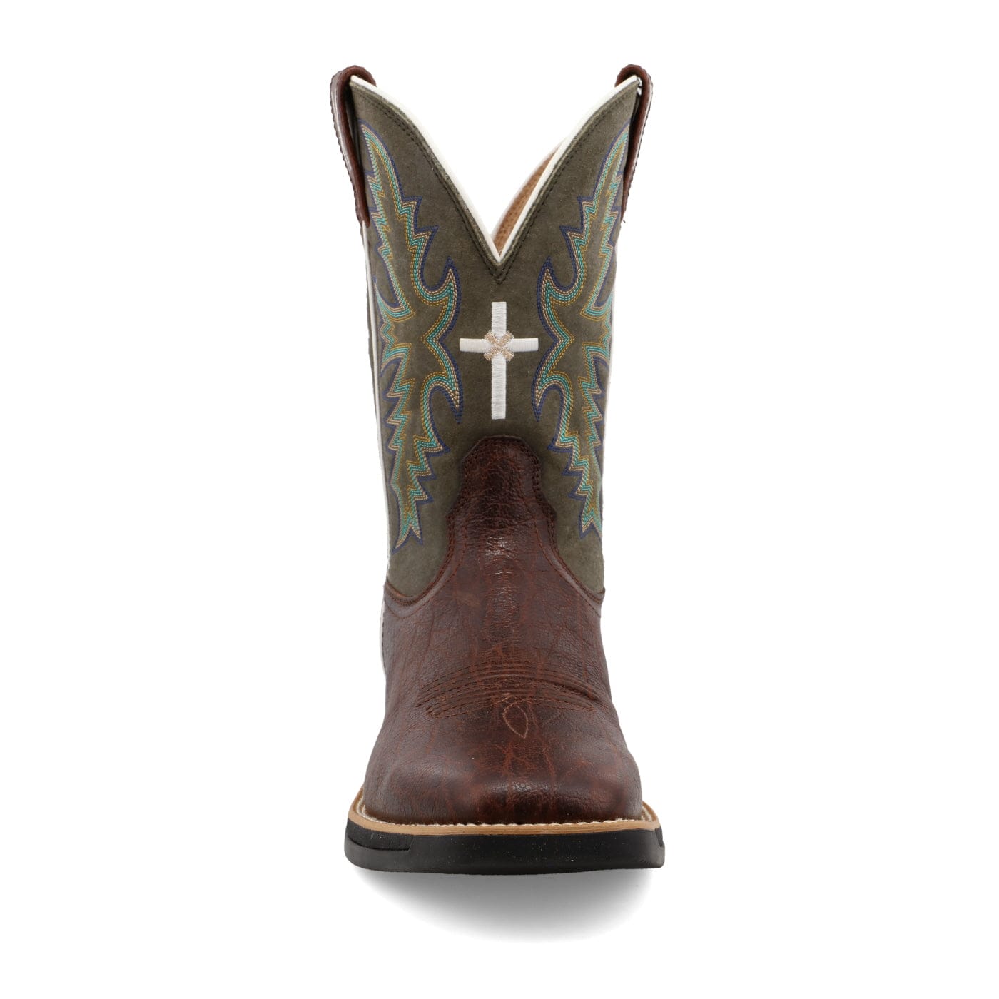 Twisted X Men's Brown & Green Tech X Western Boot MXW0004