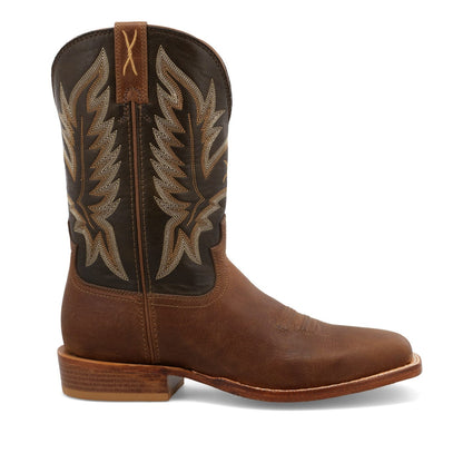 Twisted X Men's Buff Tan & Burt Olive Tech X Western Boot MXTL002