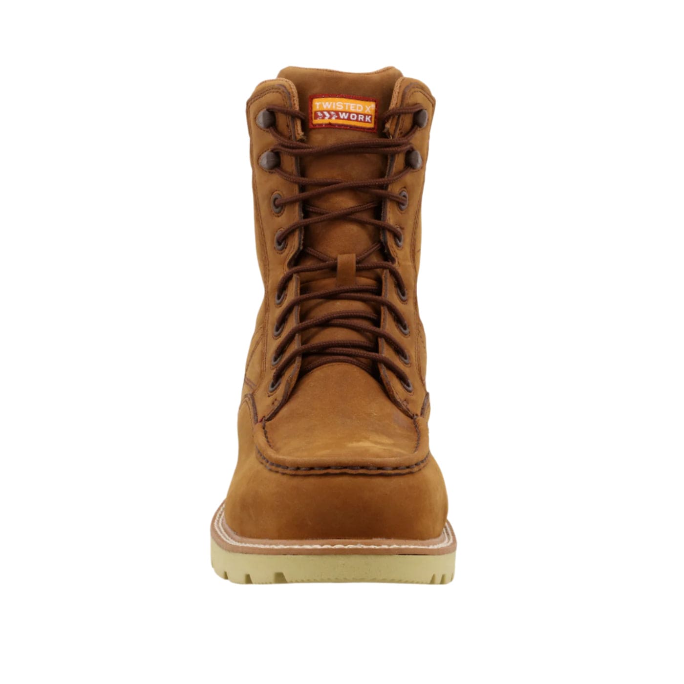 Twisted X Men's Distressed Saddle 8" Waterproof Nano Comp Toe Work Boots MXCNW03