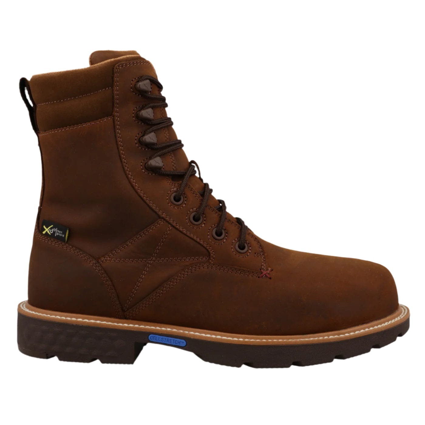 Twisted X Men's Toffee 8" Nano Toe Waterproof Work Boots MXCNWM3