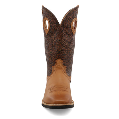 Twisted X Women's Tan & Tooled Ruff Stock Western Boot