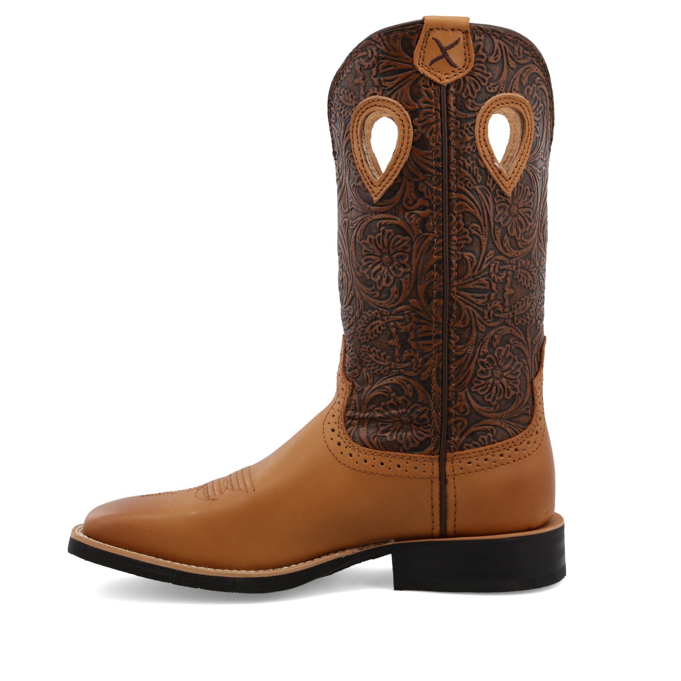 Twisted X Women's Tan & Tooled Ruff Stock Western Boot