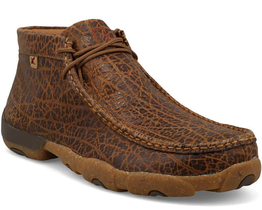 Twisted X Men's Chukka Driving Moc Golden Elephant Print – product image