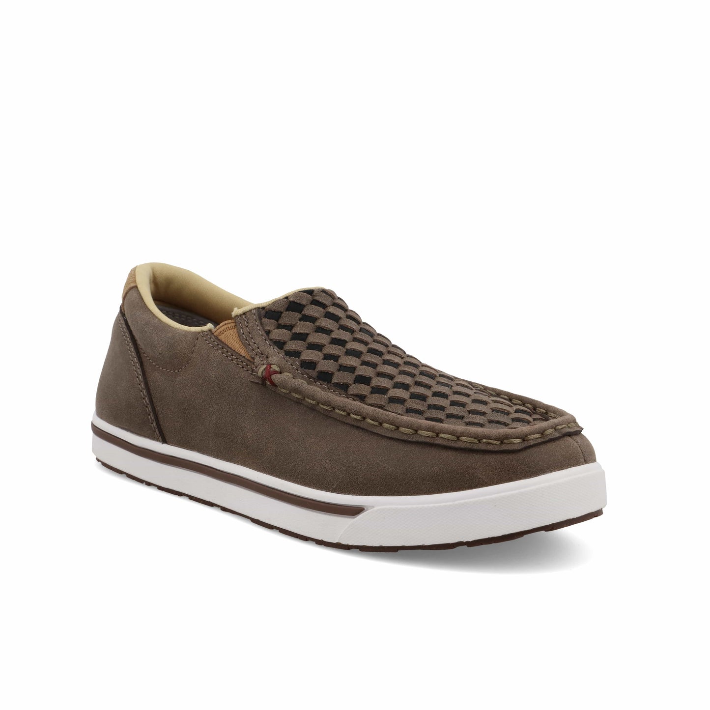 Twisted X Kids Taupe Grey & Black Slip On Kicks Shoe YCA0015