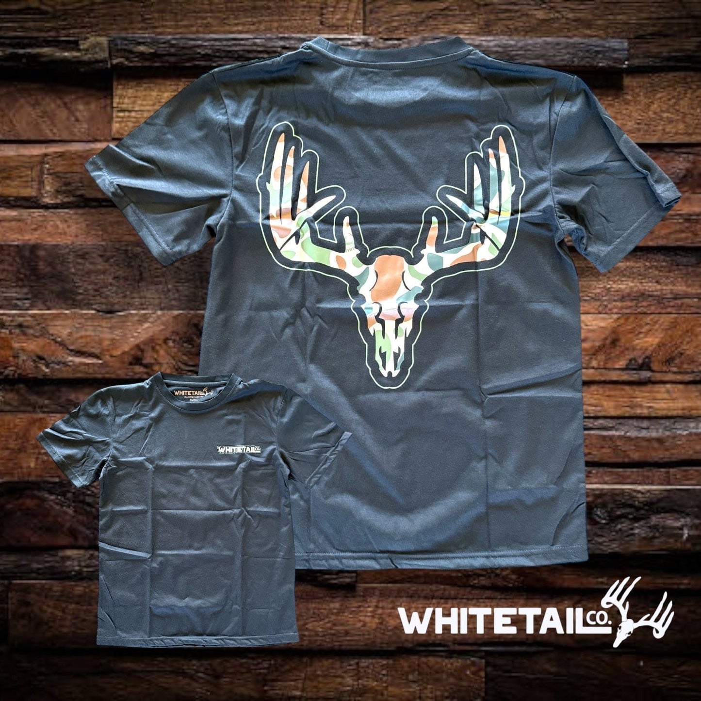 Whitetail Co. Old Camo Skull Tee