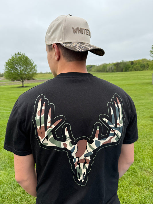Whitetail Co. Old Camo Skull Tee