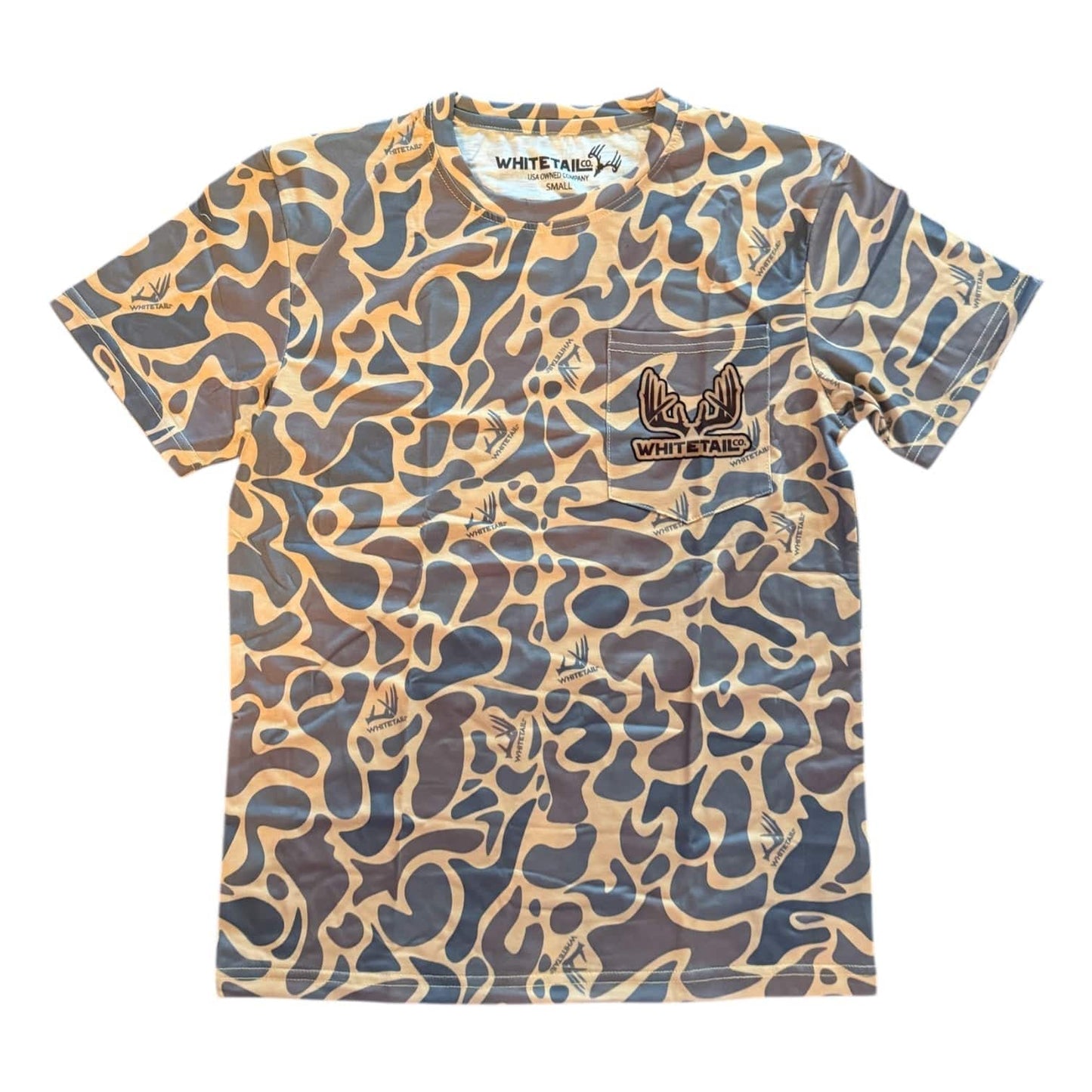 Whitetail Co. Old Duck Camo Faded Pocket Tee