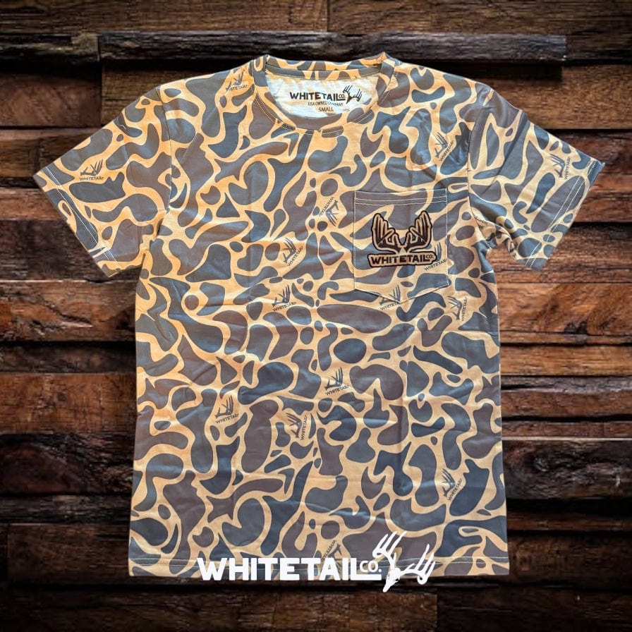 Whitetail Co. Old Duck Camo Faded Pocket Tee