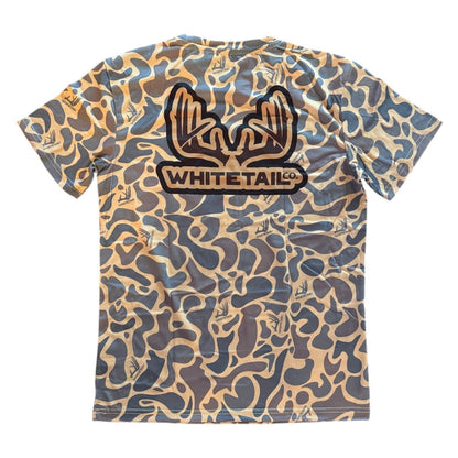Whitetail Co. Old Duck Camo Faded Pocket Tee