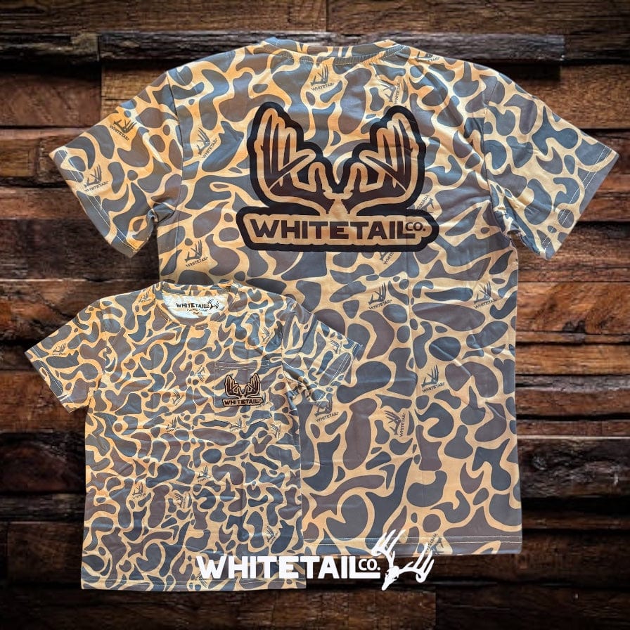 Whitetail Co. Old Duck Camo Faded Pocket Tee
