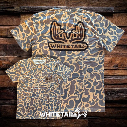 Whitetail Co. Old Duck Camo Faded Pocket Tee