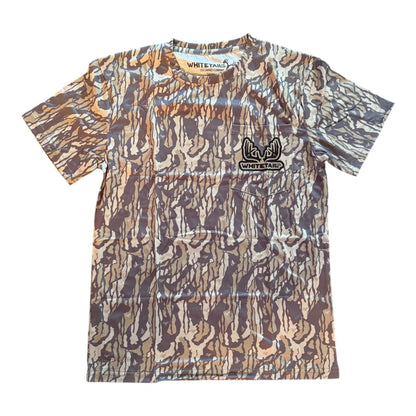 Whitetail Co. Old Tree Bark Camo Faded Pocket Tee