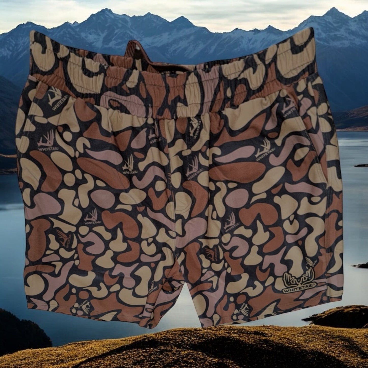 Whitetail Co. Hunt Camp Shorts Faded Old Dark Camo