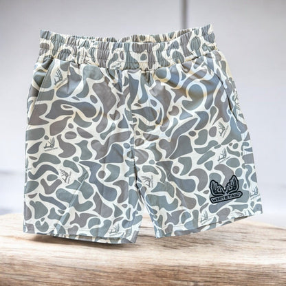 Whitetail Co. Hunt Camp Shorts Faded Old Camo