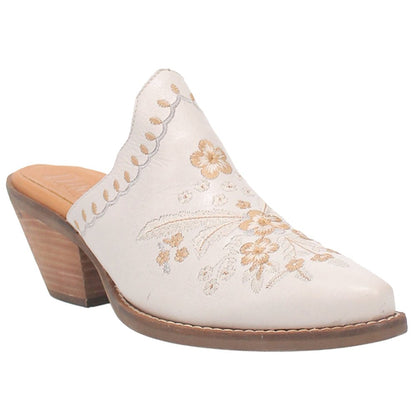 Wildflower Floral Embroidered Round Toe Mule Booties - SundialWildflower Floral Embroidered Round Toe Mule Booties