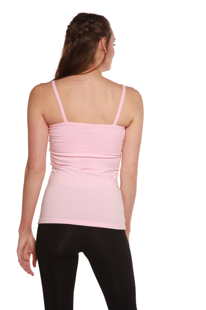 Clearance Women's Bamboo/Cotton Camisole with Shelf Bra