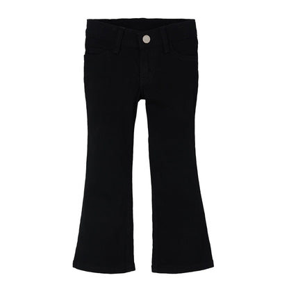 Wrangler Girls Premium Patch Black Bootcut Jeans 09MWGBB