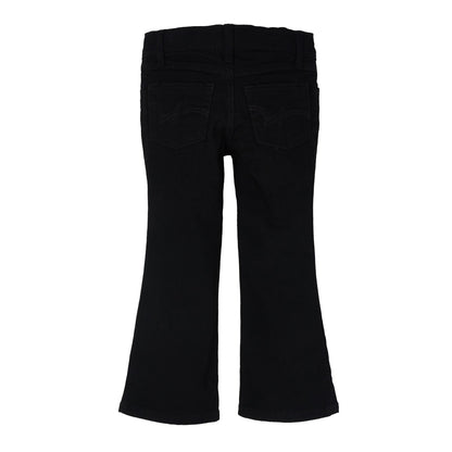 Wrangler Girls Premium Patch Black Bootcut Jeans 09MWGBB