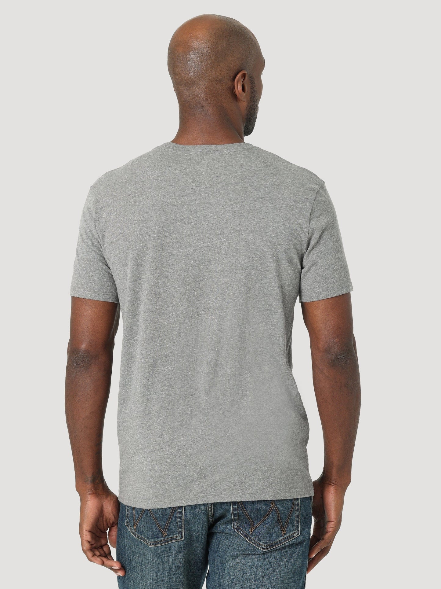 Wrangler Men's USA Flag Graphite Heather Short Sleeve T-Shirt 112318439