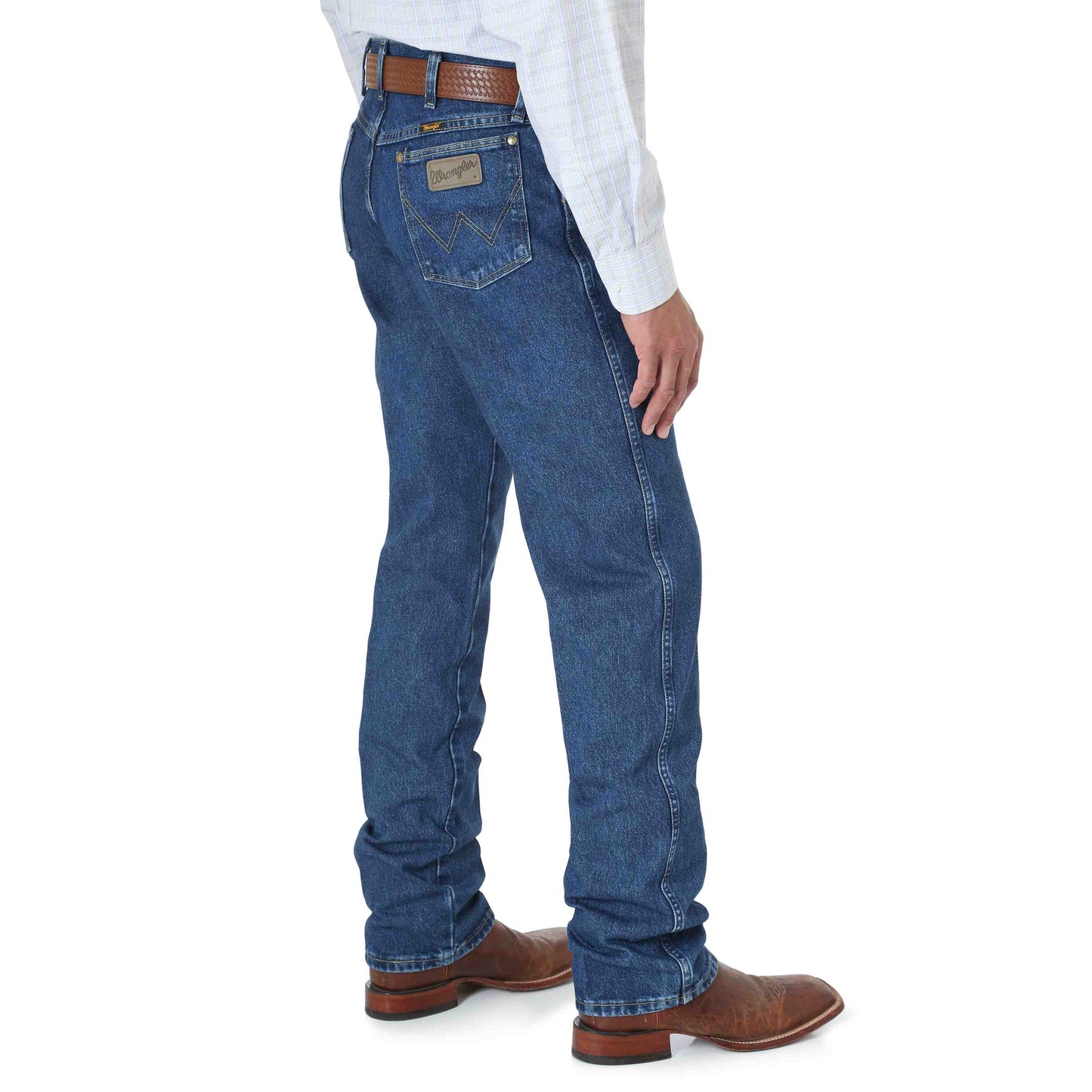 Wrangler Men's George Strait Heavyweight Stone Denim Cowboy Cut Original Fit Jeans 13MGSHD