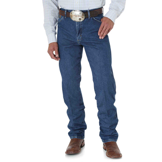 Wrangler Men's George Strait Heavyweight Stone Denim Cowboy Cut Original Fit Jeans 13MGSHD