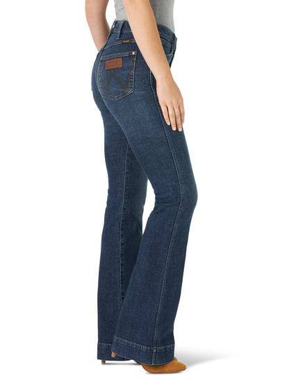 Wrangler Women's Retro Sara Green High Rise Trouser Jeans 11MPEPS