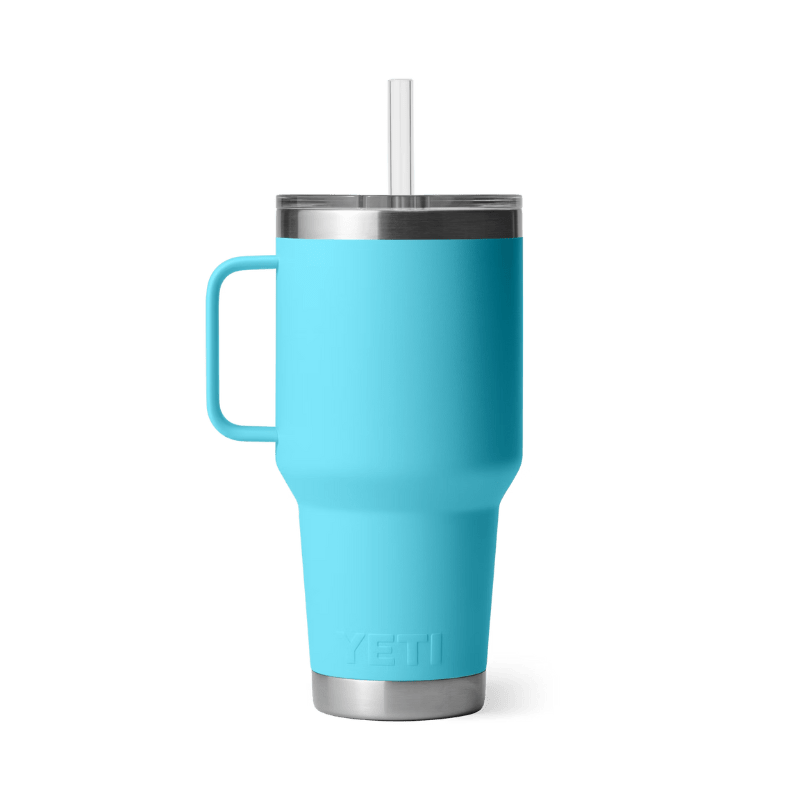Yeti Rambler 35 oz Reef Blue Limited Edition Straw Mug