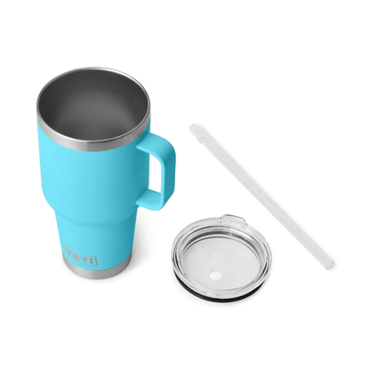 Yeti Rambler 35 oz Reef Blue Limited Edition Straw Mug
