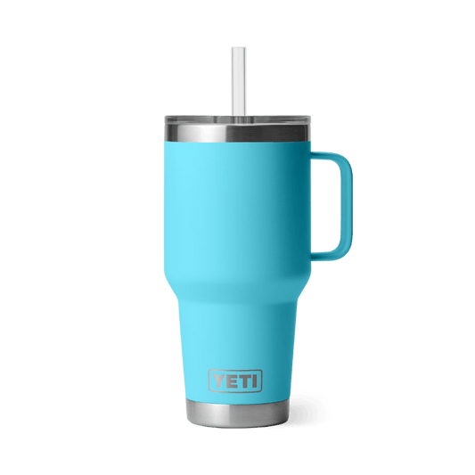Yeti Rambler 35 oz Reef Blue Limited Edition Straw Mug